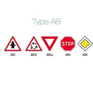 Type AB - signaux d'intersection et de priorité