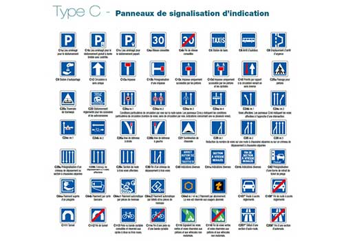 Type C - signaux d'indications