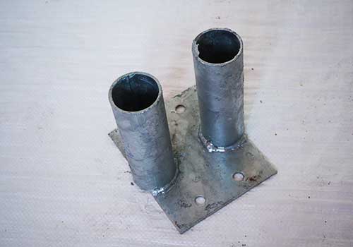 Socle métal/platine pour clotures – Image 3